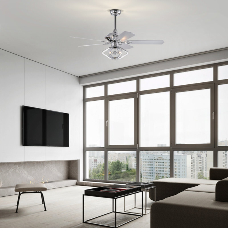 Ghavin 20.67'' Ceiling Fan with Light Kit