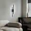 58Cm Black Acrylic LED Wall Sconce With Adjustable Light