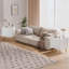 Ensemble de 2 tables de chevet blanches