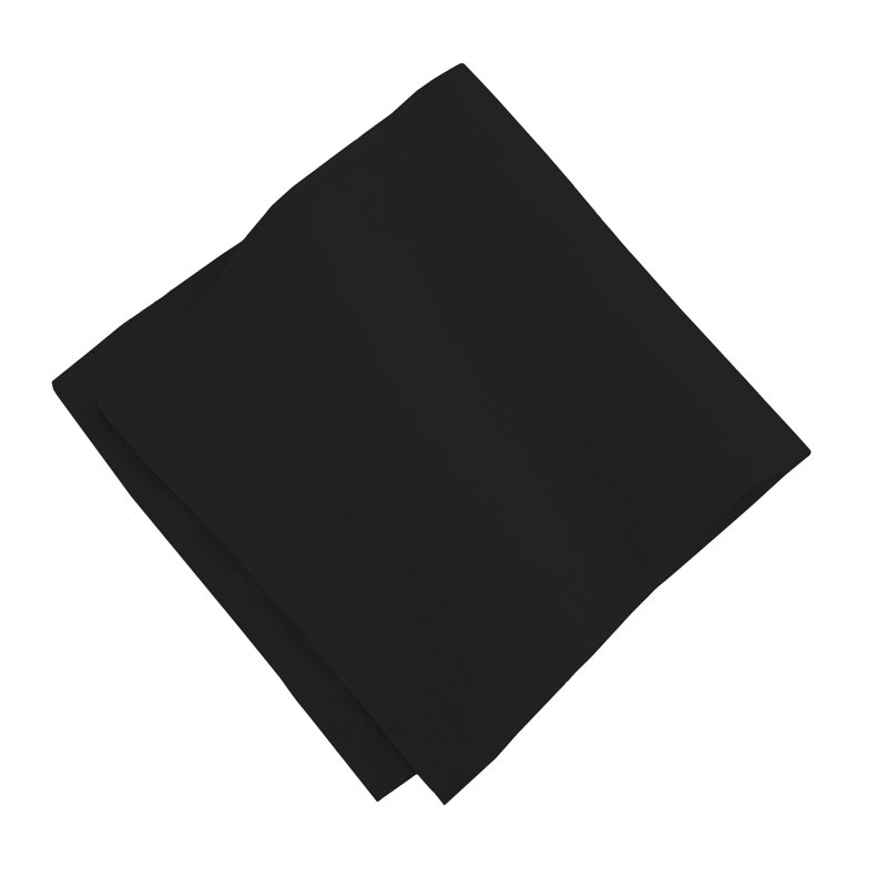 La Classica 4 Piece Linen Napkin Set, Black