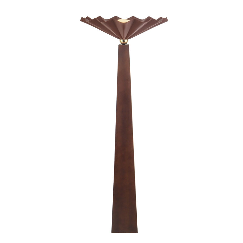 Lampe sur pied bourgogne 65 po Furrow, Rouge