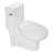 Standard 1.28 Gallons GPF Round Comfort Height Floor Mounted One-Piece Toilet (Seat Included)