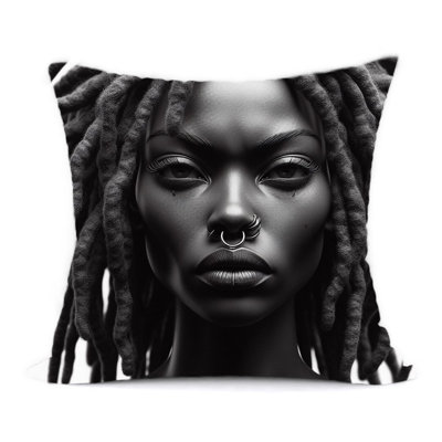 Abstract Square Reversible Throw Pillow
