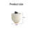 Modern Round Marble Pattern Tabletop Leather Edge Sofa End Table with Metal Base, Luxurious Side Table for Home Decor and Living Room-1549530592