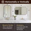 Miroir de salle de bain Modern Cadre en acier inoxydable-853120322-861596384