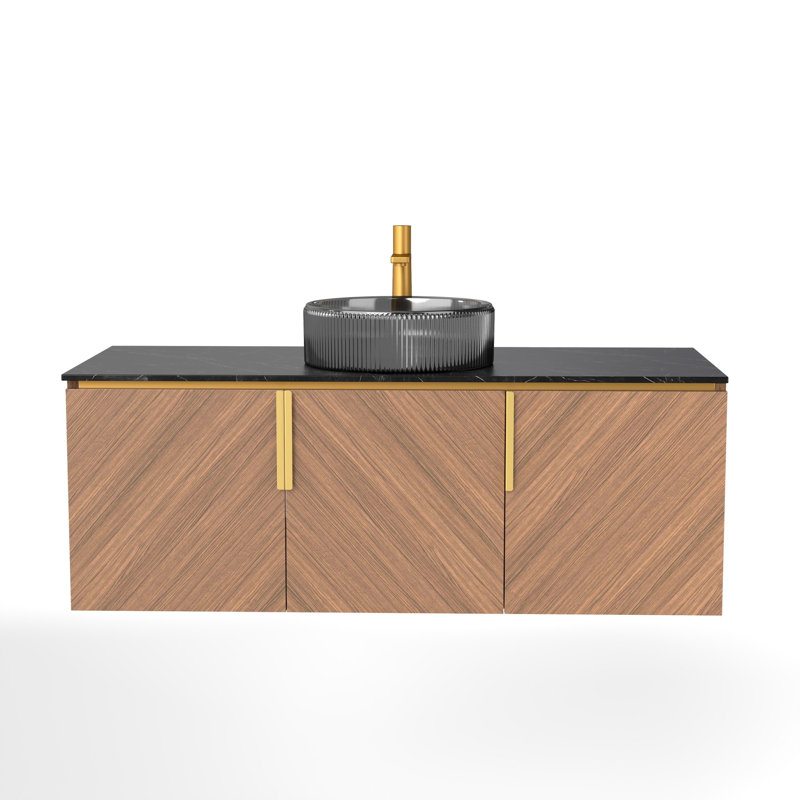 Meuble-lavabo de salle de bain mural moderne