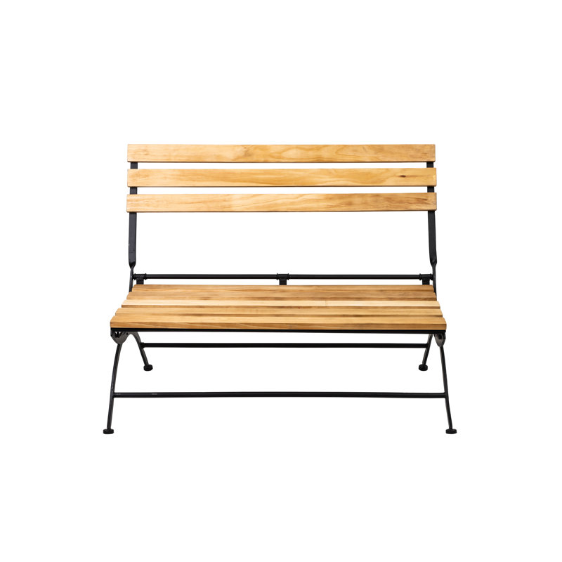 Banc de jardin en bois et fer