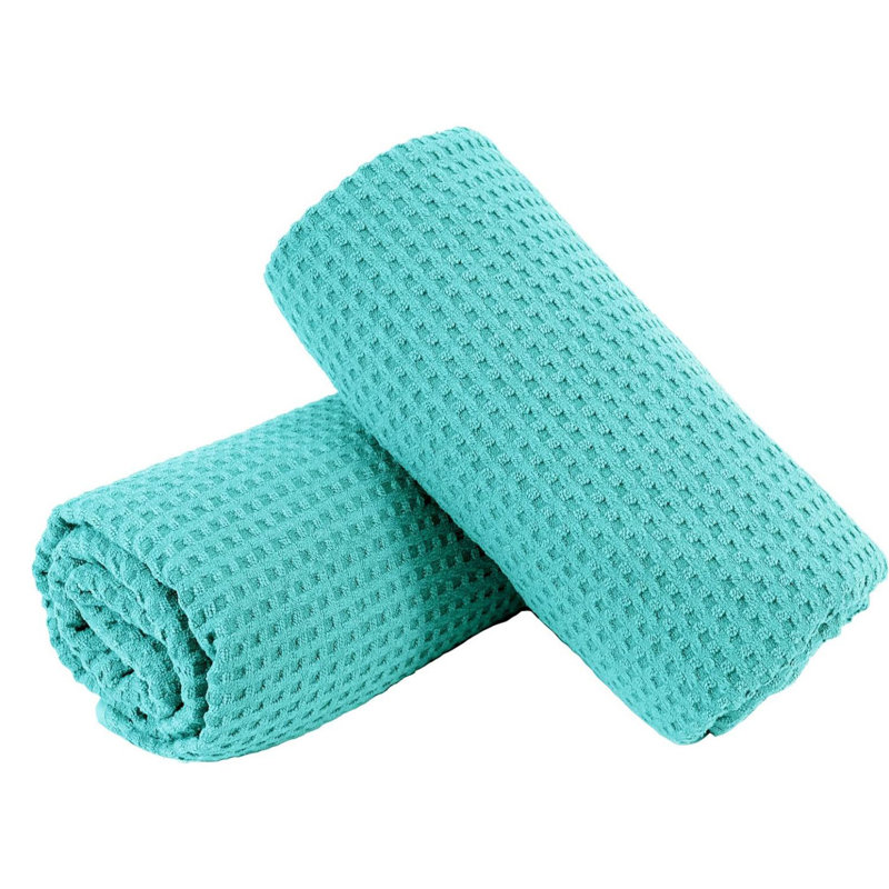 Microfiber Oversize Quick Dry Lint Free Bath Towel, Set of 2, Mint