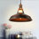 Luminaire suspendu en forme de dôme en cuivre antique à 1 lumière Almondsbury
