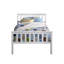 Lit plateforme simple en bois massif-1134993114