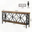 Table basse, canapé industriel, console à 2 niveaux-1046802718