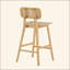 Tabouret de bar d'intérieur en bois, ensemble de 2-1151577484