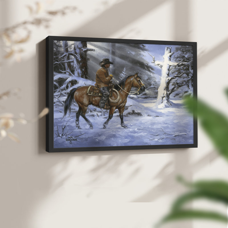 Silent Night, Holy Night -Framed Print - Restickable, 11" H x 14" W, Black