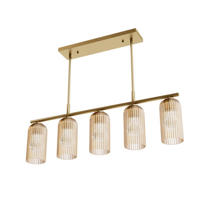 Hunter x Jasmine Roth Beverly Glen 5 Light Chandelier Ceiling Light Fixture