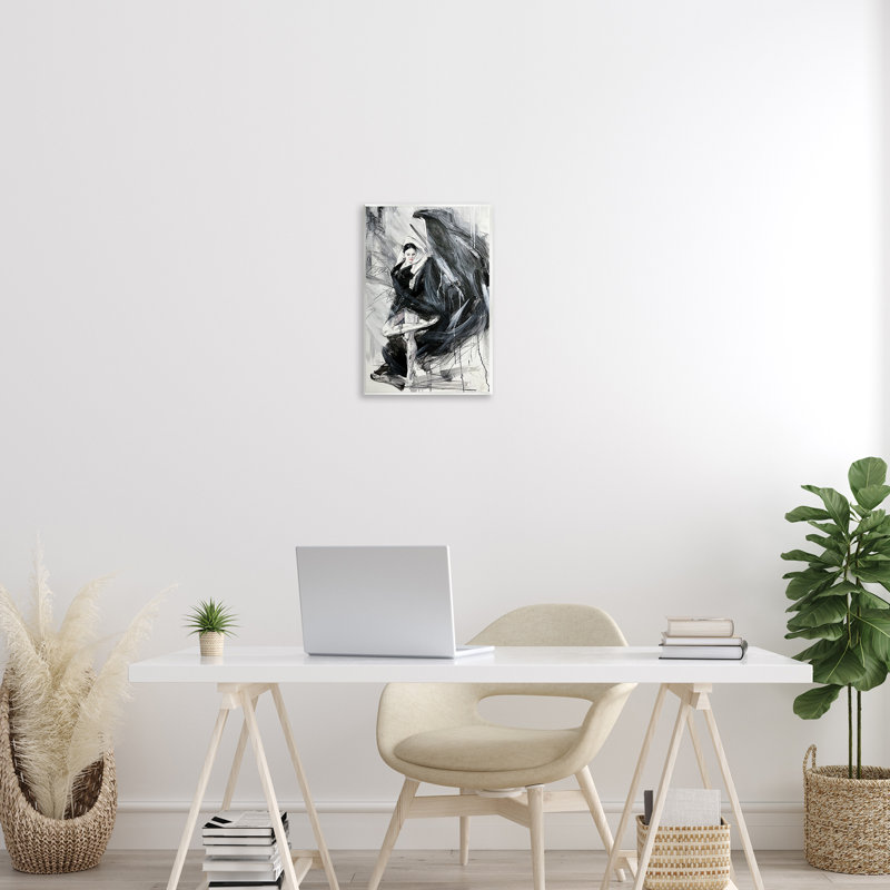 Plaque murale abstraite Elegant Dancer, design par Lucille Lee, H 15 po x l 10 po