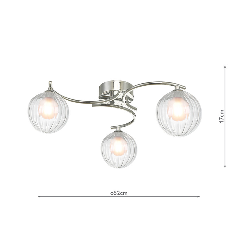 Flush Mount, Polished Chrome