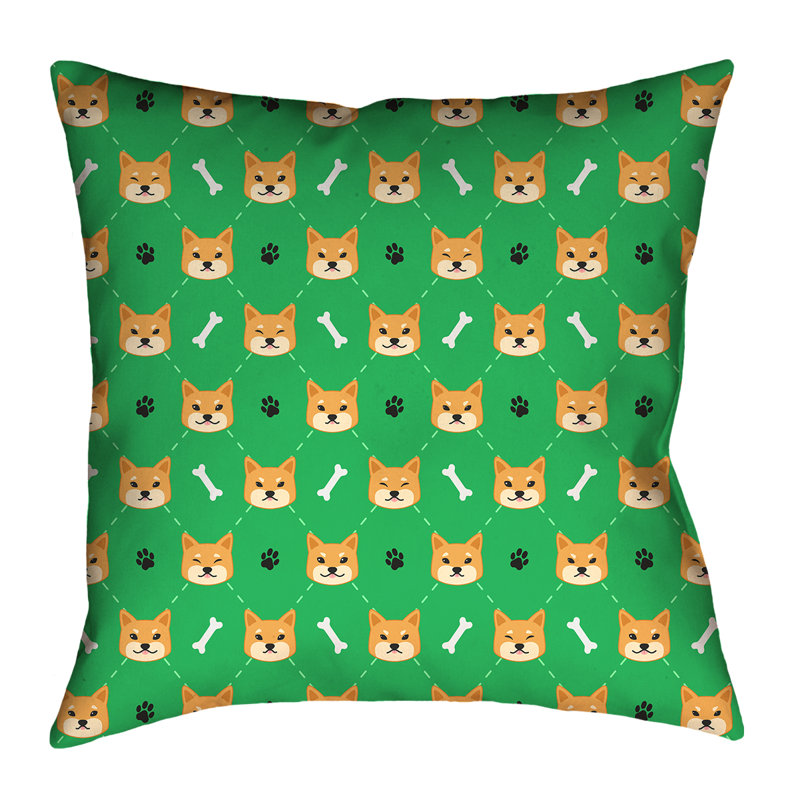 Housse de coussin Katelyn Elizabeth, 26 po x 26 po, Vert, Simili suède
