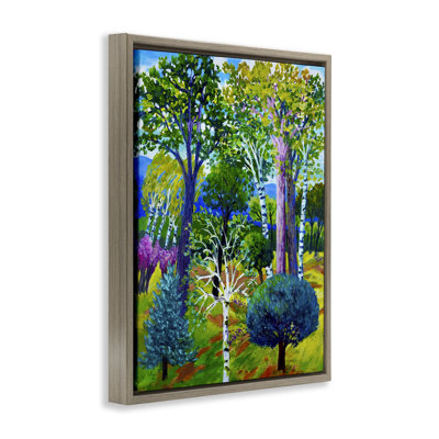 Cadre flottant Forest Medley Trees, par Lee Ann Zirbes