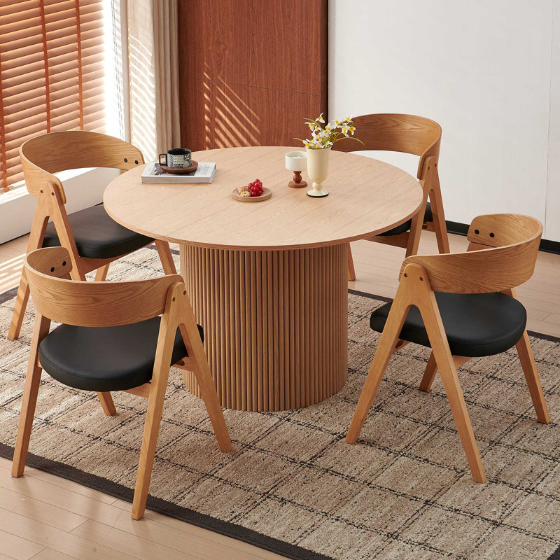 Doreah 5 - Piece Dining Set, Natural Oak