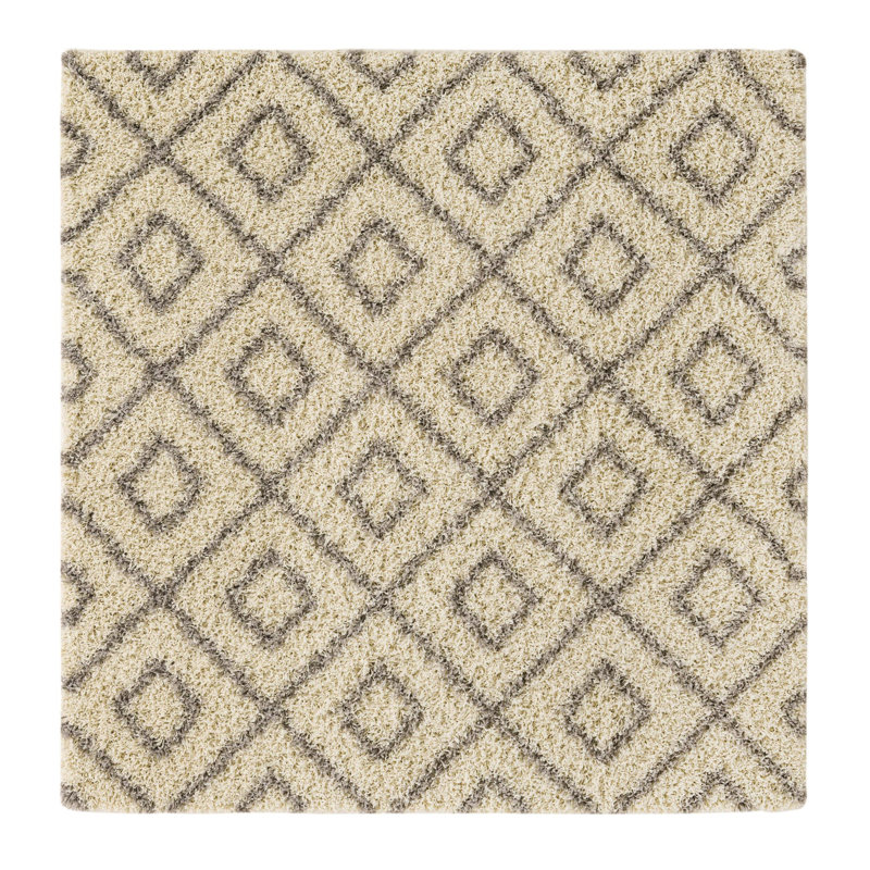 Aurin Geometric Indoor Rug, Square 6'