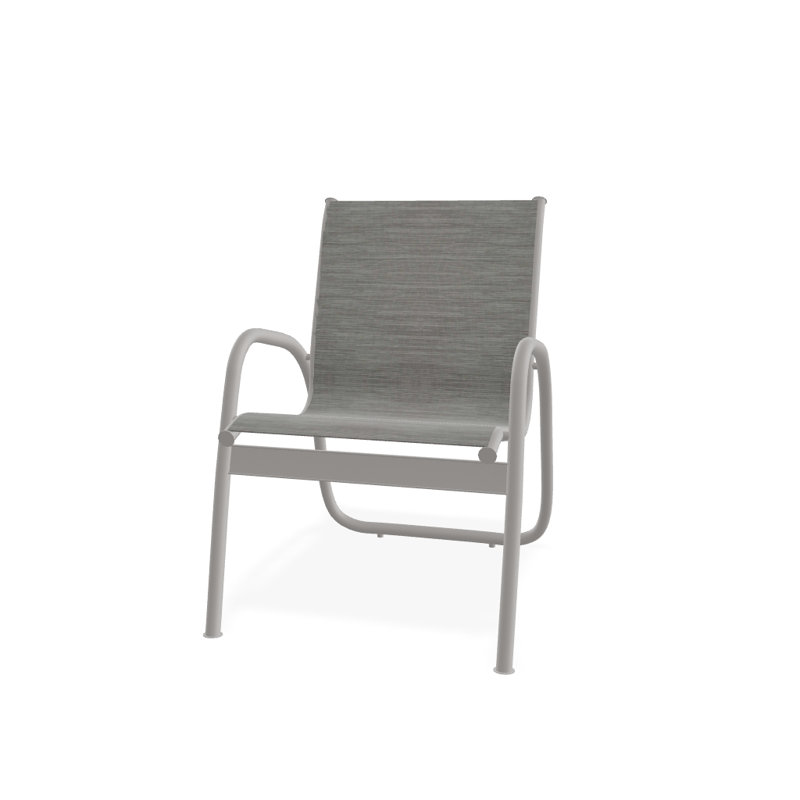 Fauteuil de patio Gardenella, Gris chaleureux texturé, Sicile