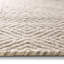 Tapis ivoire / gris à motif de treillis fait à la main Jaipur Living (3 pi x 8 pi)-393109885