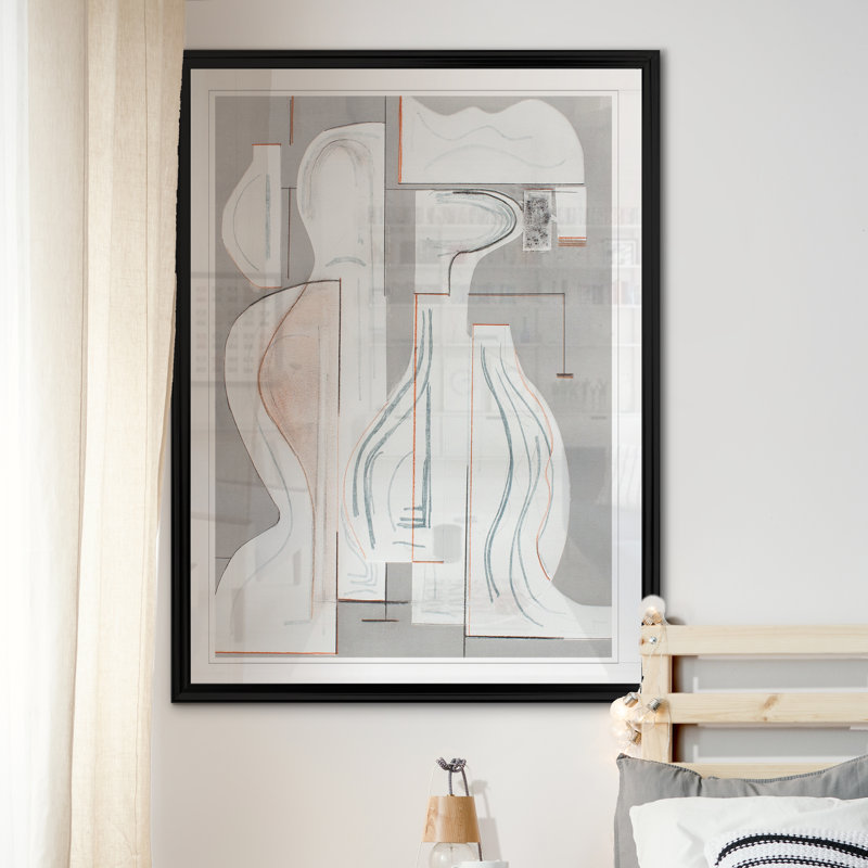 «Pottery Forms V», reproduction sur toile, H 18,5 po x l 24,5 po x P 1,5 po, Cadre noir