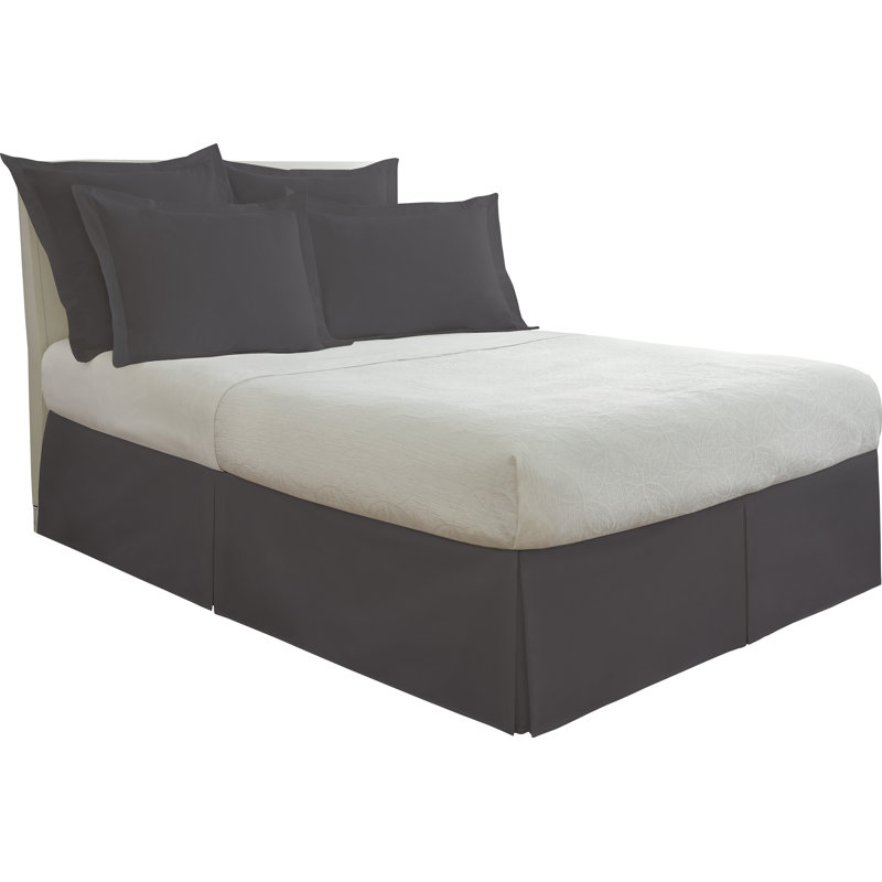 Jupe de lit 14 po en microfibre sur mesure Today's Home, Jumeau, gris
