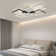 Modern Rectangular Elegant Dimmable Led Ceiling Light With Remote Control