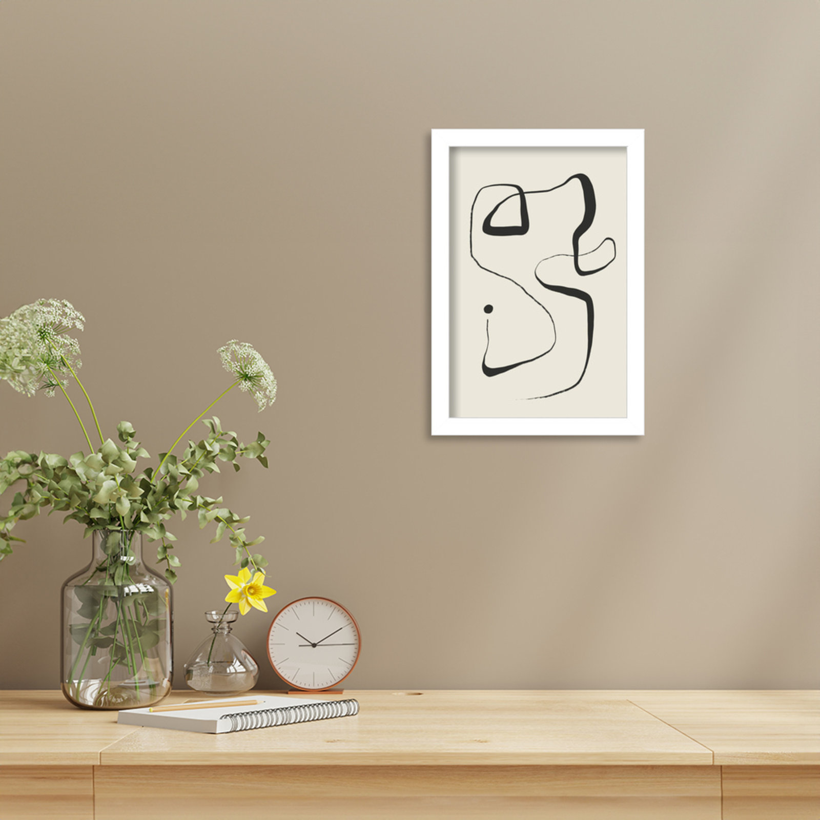 Galya "The Point" Print by Treechild, White, 13" H x 9" W