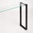 Mihrtad 47'' Glass Top Console Table-1194016406-1188955709