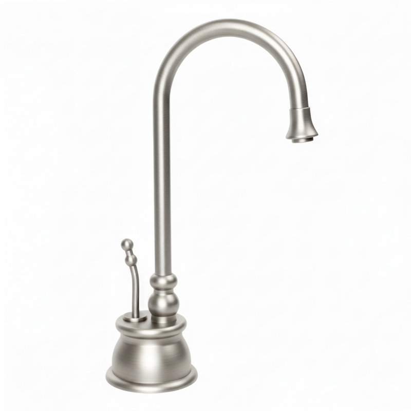 Whitehaus Collection Forever Hot Kitchen Faucet, Brushed Nickel