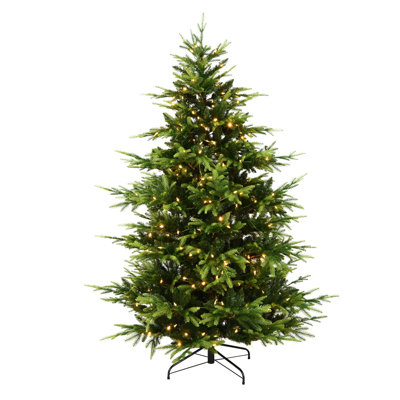 7' H Lighted Artificial Pine Christmas Tree