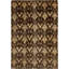 Tapis de zone en laine brun/beige 6 pi 10 po x 9 pi 10 po one-of-kind à la main noué la Linneus