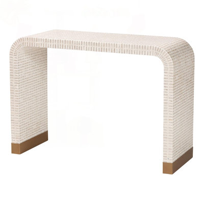 Coastal Capiz Shell Console Table