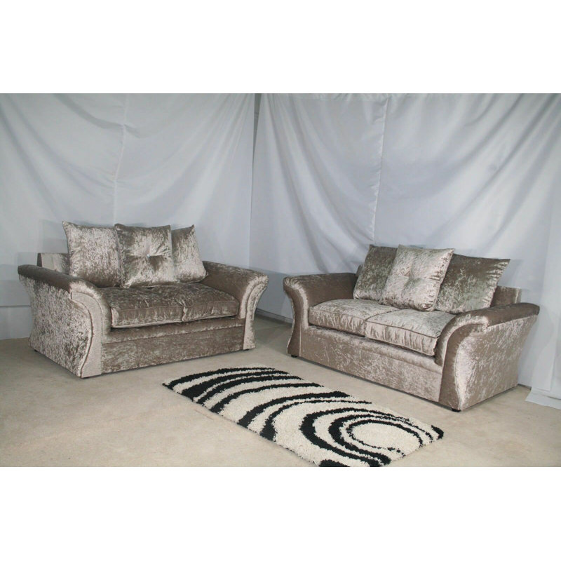 Katie Velvet Living Room Set
