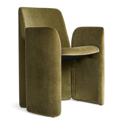 Parentheses Upholstered Arm Chair