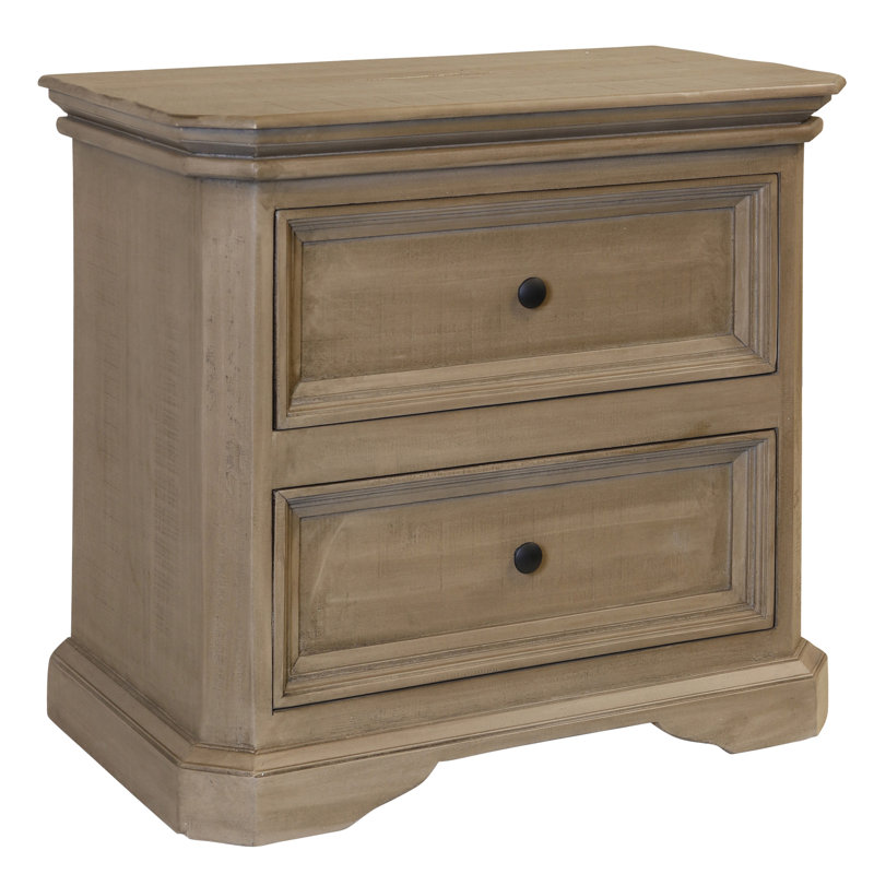 Toscana 2-Drawer Nightstand - Heritage Oak