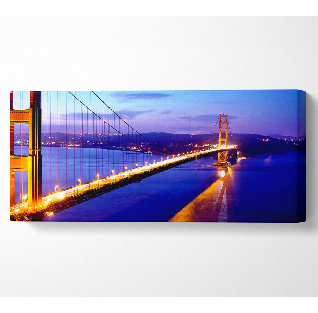 Gerahmtes Wandbild San Francisco Bridge Afar