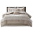 King Chenille Luxury - Taupe 7 Piece Bedding Bed