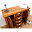 Armoire d'appoint en bois massif rétro Original