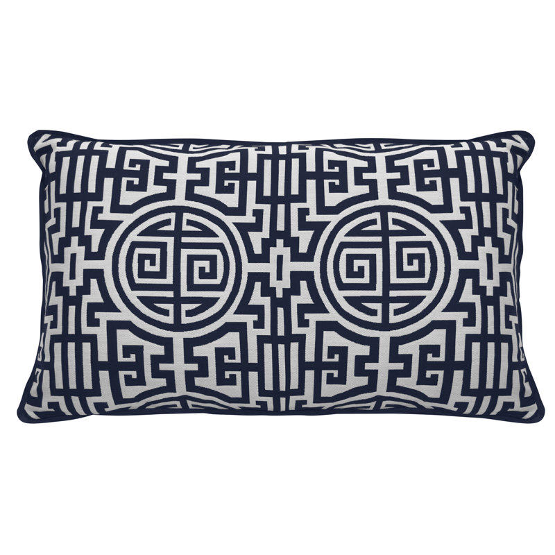 Nobu Outdoor Sunbrella® Rectangular Pillow Cover & Insert, Indigo