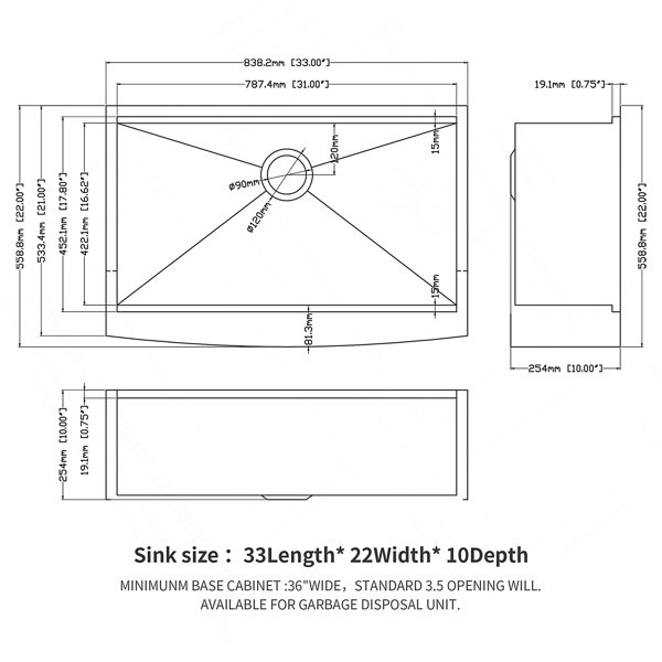Dimensions du produit