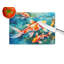 Koi Fish Glass Cutting Board Large