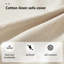 Canapé-lit extensible en mélange de coton extensible 39,37 po moderne et minimaliste ivoire-759489050-759489062