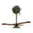 Rustic Lodge Armed Sconce