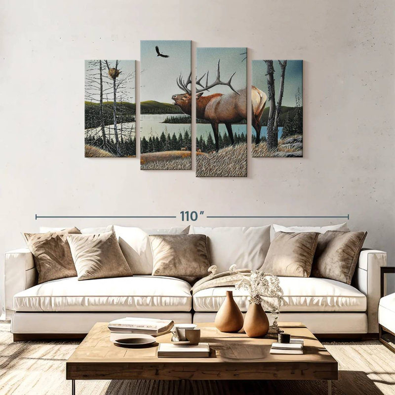 Brampt Bugling Elk, 48" H x 75" W