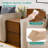 15.8" Wide Fully-Assembled Faux Leather Narrow Nightstand-1191299231-1200938406