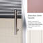 Porte de douche coulissante simple - Porte de douche trempée transparente épaisse de 1/5 po avec poignée en acier inoxydable