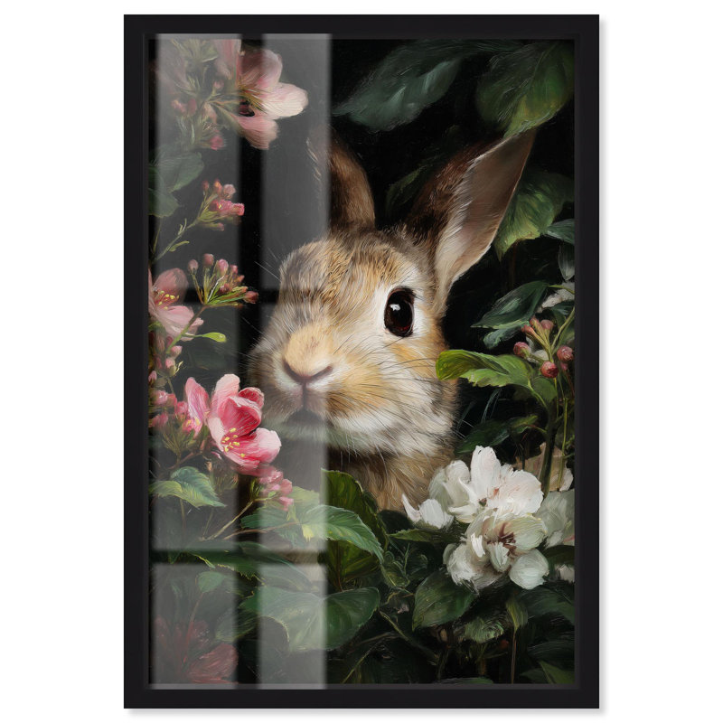 Décoration murale ferme Blossom Burrow Shadowbox par Art Remedy, cadre noir, 25 x 37, H 37 po x l 25 po, Structure noire